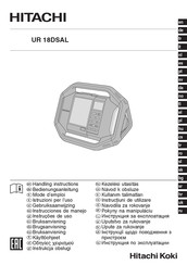 Hitachi UR 18DSAL Instrucciones De Manejo