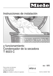 Miele T 8023 C Instrucciones De Instalación