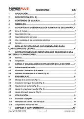 Powerplus POWDPG7546 Manual De Instrucciones