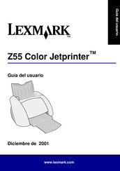 Lexmark Color Jetprinter Z55 Guia Del Usuario