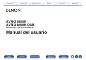 Denon AVR-X1800H Manual Del Usuario