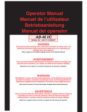 Upright AB-46 I/C Manual Del Operador