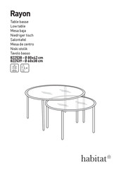 Habitat Rayon 822539 Instrucciones De Montaje