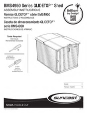 Suncast GLIDETOP BMS4950 Serie Instrucciones De Armado