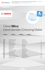 Bosch CleverMixx MSM2610B Instrucciones De Uso