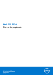 Dell G16 7630 Manual Del Propietário