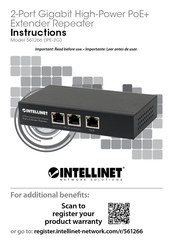 Intellinet Network Solutions IPE-2G Instrucciones