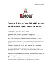 EXEOM SmartPAD Manual Del Usuario