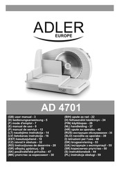 Adler europe AD 4701 Manual De Uso