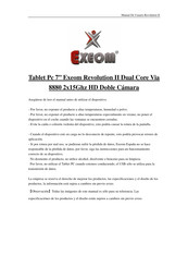 EXEOM Revolution II Manual De Usuario