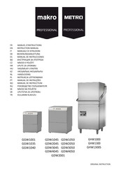 makro PROFESSIONAL Metro Professional GGW1001 Manual De Instrucciones