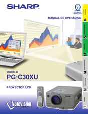 Sharp PG-C30XU Manual De Operación