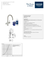 Grohe BLUE PURE 33249DC1 Instrucciones De Montaje