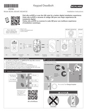 Allegion SCHLAGE BE365F20 Instrucciones De Instalación