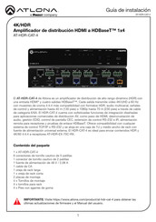 Panduit ATLONA AT-HDR-CAT-4 Guia De Instalacion