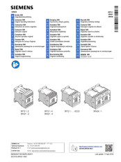 Siemens SIRIUS 3RH21 2 Serie Instructivo