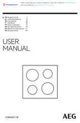 AEG IKB8443AXB Manual De Instrucciones