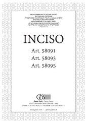 Gessi INCISO 58093 Instrucciones De Instalación