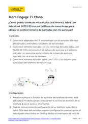 Jabra Engage 75 Mono Guia De Inicio Rapido