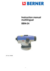 Berner BBN-24 Instrucciones