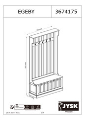 JYSK EGEBY 3674175 Instrucciones De Montaje