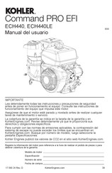 Kohler Command PRO EFI ECH440LE Manual Del Usuario