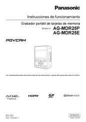 Panasonic POVCAM AG-MDR25E Instrucciones De Funcionamiento