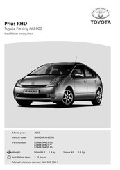 Toyota Parking Aid 800 Instrucciones De Instalación