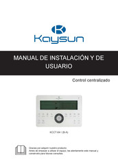 Kaysun KCCT-64 I B-A Manual De Instalación Y De Usuario