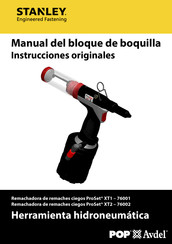 Stanley POP Avdel ProSet XT1 Instrucciones Originales