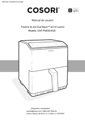 cosori Dual Blaze CAF-P583S-KUS Manual De Usuario