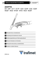 Trafimet ADAPTIG W20 Manual De Instrucciones Y Mantenimiento