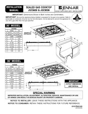 JENN-AIR JGC8536 Manual De Instalación