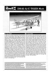 REVELL DH-82 A/C TIGER Moth Instrucciones De Montaje