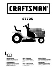 Craftsman 27725 Manual De Las Instrucciones