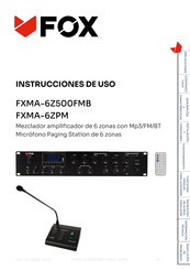 Fox FXMA-6ZPM Instrucciones De Uso