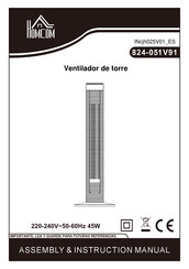 HOMCOM 824-051V91BK Manual De Instrucciones Y Montaje