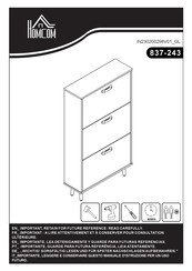 HOMCOM 837-243WT Instrucciones De Montaje