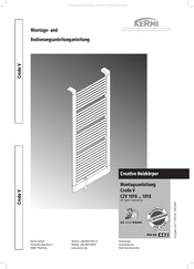 Kermi Credo V C2V 10140075 K Instrucciones De Montaje Y De Servicio