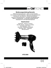 Clatronic HTD 2939 Instrucciones De Servicio/Garantía