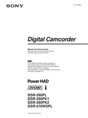 Sony DVCAM DSR-390PK1 Manual De Instrucciones