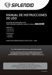 Splendid MAS+ER MVG TFI-10 Manual De Instrucciones De Uso