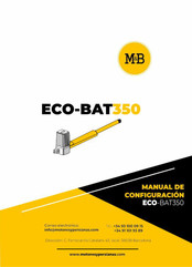 M&B ECO-BAT350 Manual De Configuración