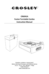 Crosley Fusion CR6041A Manual De Instrucciones