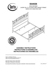 Serta B544KDB Instrucciones De Ensamblaje