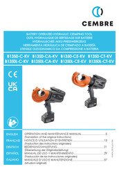 Cembre B1350-CE-KV Manual De Uso Y Mantenimiento