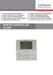 Hitachi PC-ARF Manual De Instalación Y Funcionamiento