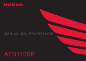 Honda AFS110SP Manual Del Propietário