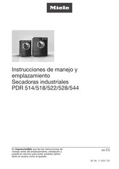 Miele PDR 528 ROP Instrucciones De Manejo Y Emplazamiento