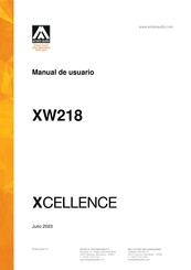 Amate Audio XCELLENCE XW218 Manual De Usuario